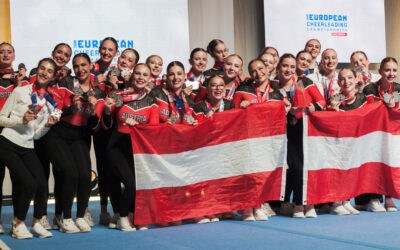2 x Silber, 1 x Bronze: Performance Cheer räumt am EM-Schlusstag ab